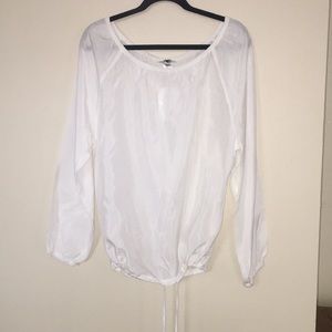 Off the shoulder Poet White top